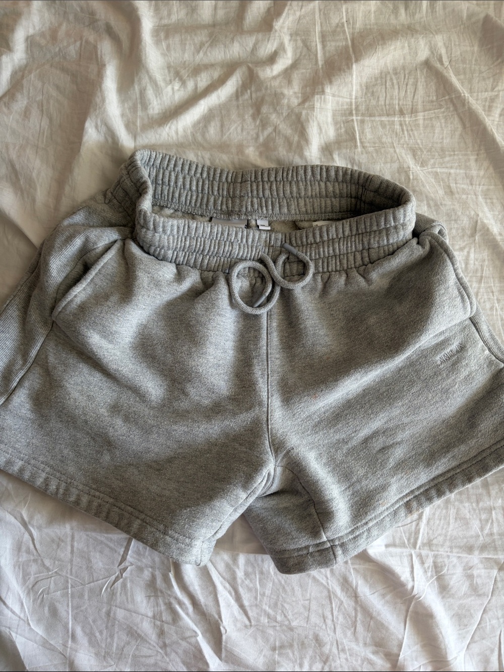 Aritzia Gray Elastic Waist Athletic Shorts
